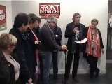 Inauguration de la liste Front de Gauche Conférence de presse du 8 Février 2014