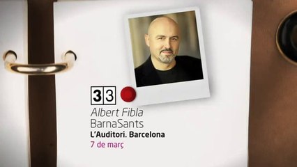 TV3 - 33 recomana - Albert Fibla. L'Auditori. Barcelona
