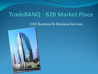 TradeBANQ - B2B Market Place