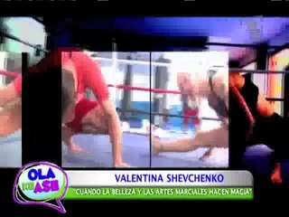 Nahuel López cumplió desafío y se enfrentó a Valentina Shevchenko