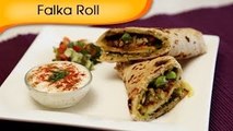 Falka Roll - Indian Vegetable Wrap - Healthy Tiffin Snacks / Brunch Recipe By Annuradha Toshniwal