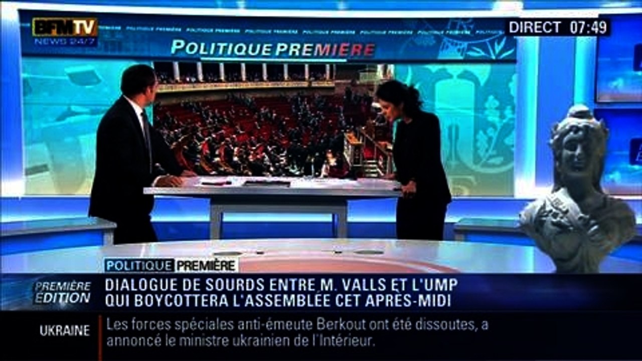 Politique Première: L'UMP exige des excuses après les propos de Manuel Valls contre Claude Goasguen - 26/02
