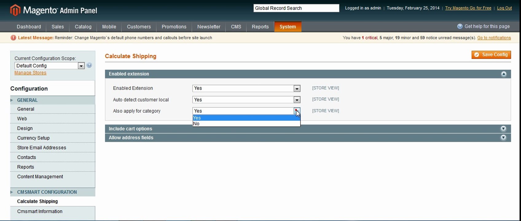 Magento Shipping Cost Calculator Video Backend