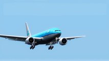 FSX KLM Boeing 777 Landing @ Madrid Barajas ( HD )