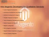 Magento Extension and Magento Module Development - EcomExtension
