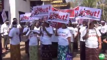 إحتجاج الشعوب ولاية أراكان منظمة اطباء بلا حدود - Rakhine Peoples Protest Against MSF