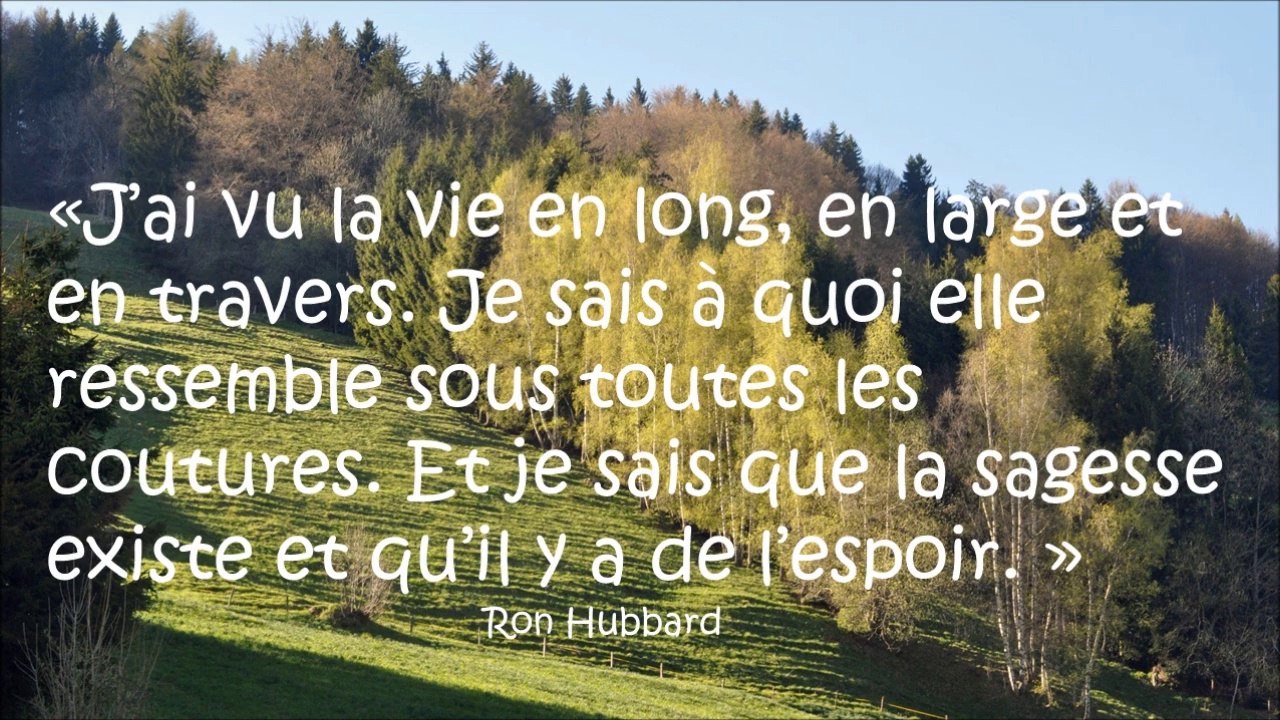 Diaporama de citations sur la sagesse, de Ron Hubbard