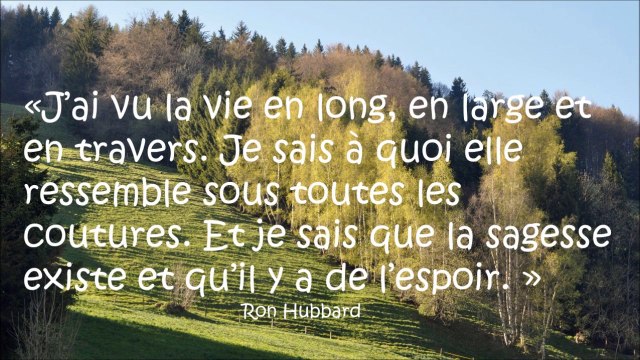 Diaporama de citations sur la sagesse, de Ron Hubbard