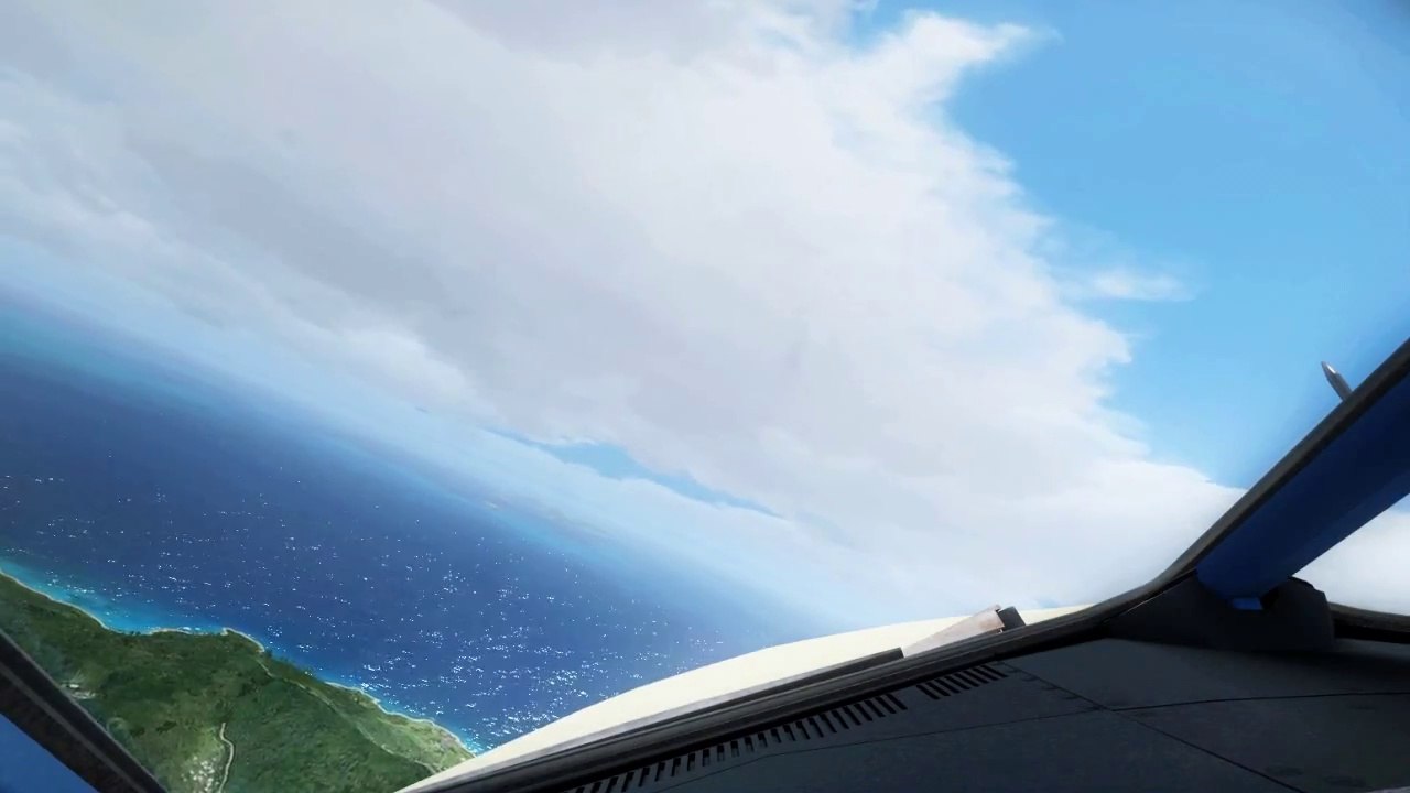 FSX St Maarten Taxi & TakeOff Cockpit View ( HD )