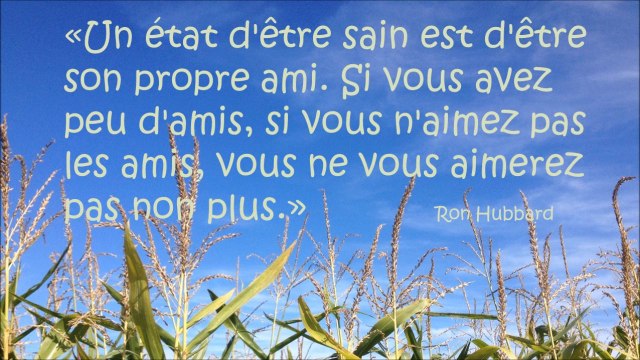 Diaporama de citations sur l'amitié de Ron Hubbard