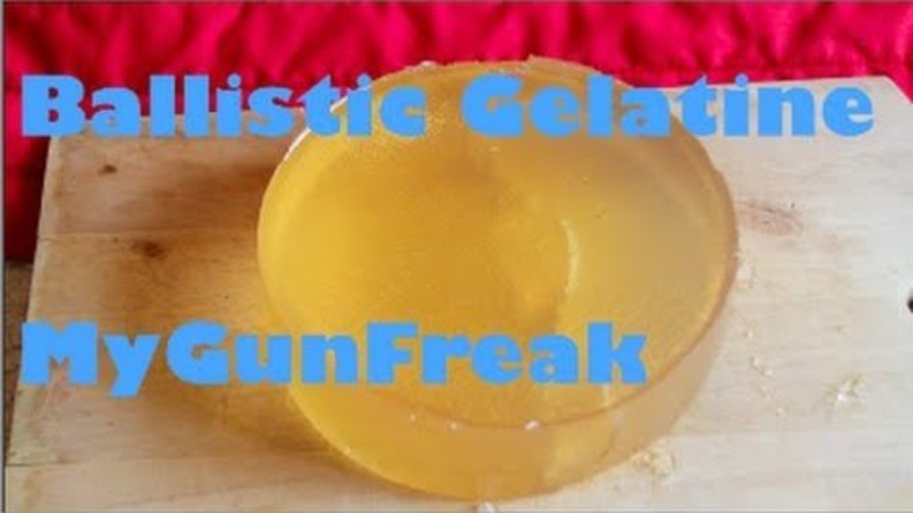 How to : Ballistic Gelatine from Household Items / Plus Testing / MyGunFreaks Channel