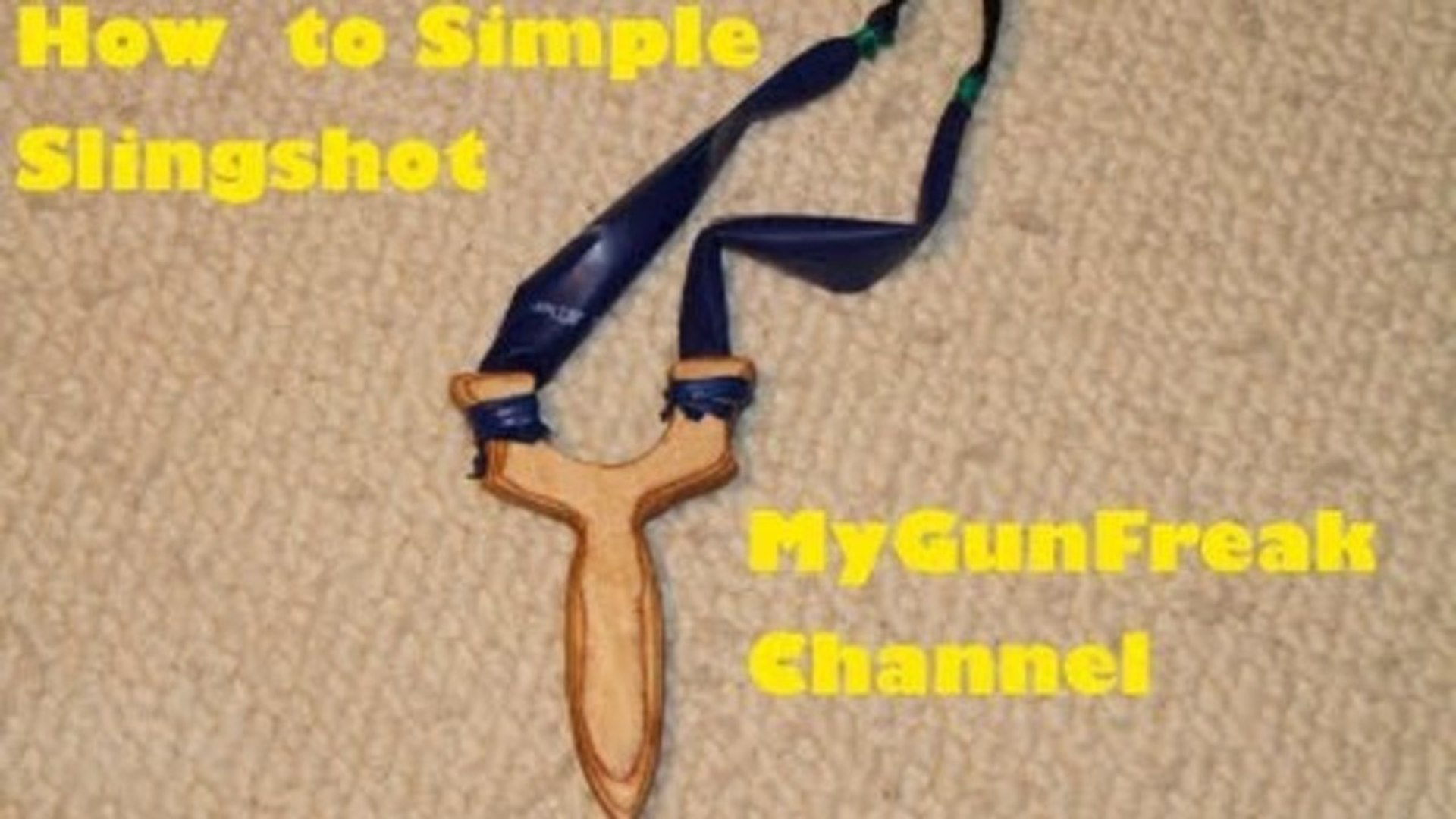 ⁣How To Make: Slingshot / Easy to Build / MyGunFreaks Channel