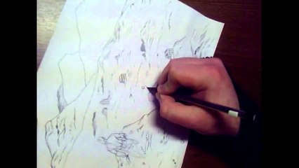 Double Page Spread - Pencils and Inks