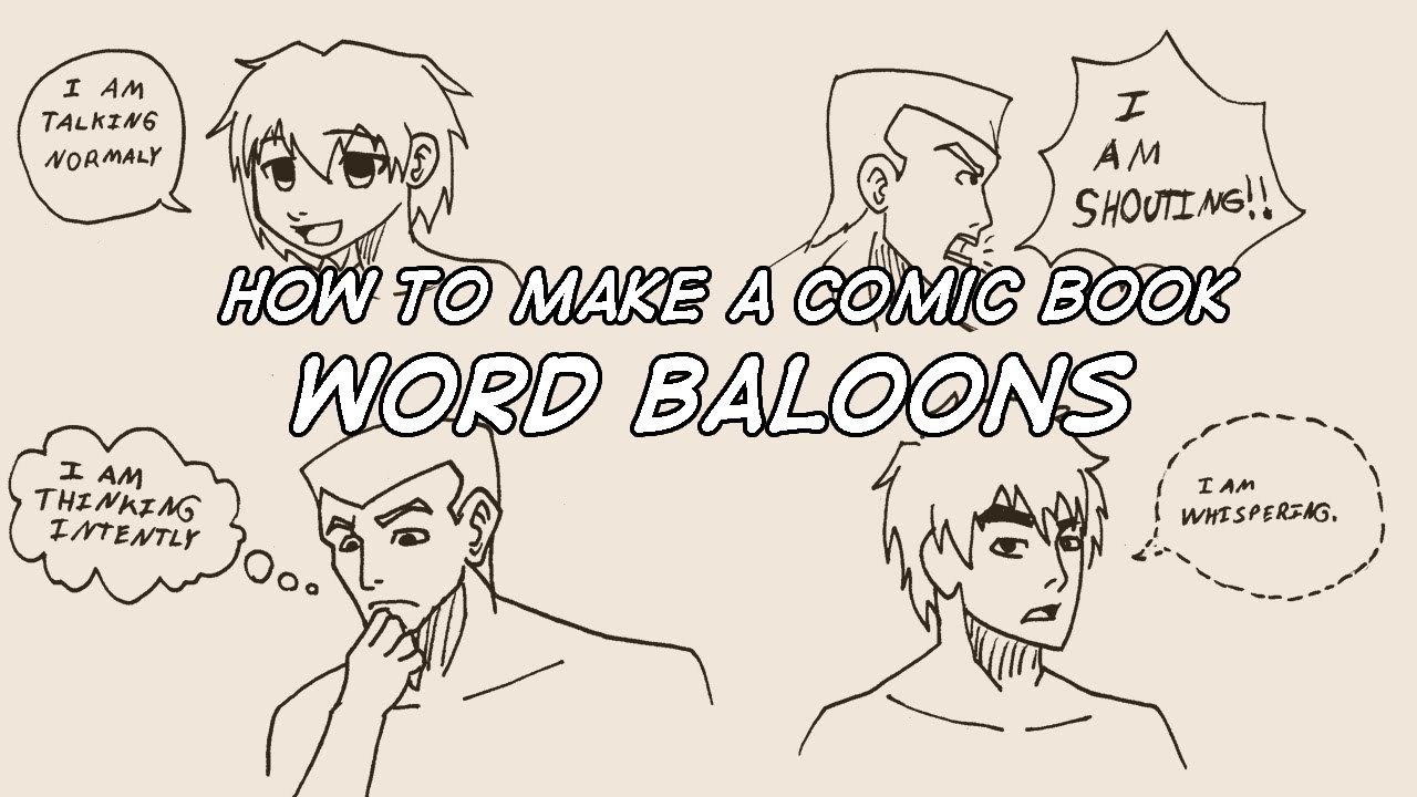 How To Make A Comic Book - Word Balloons