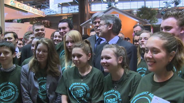 Salon de l'agriculture - Visite de Vincent Peillon et de Stéphane Le Foll