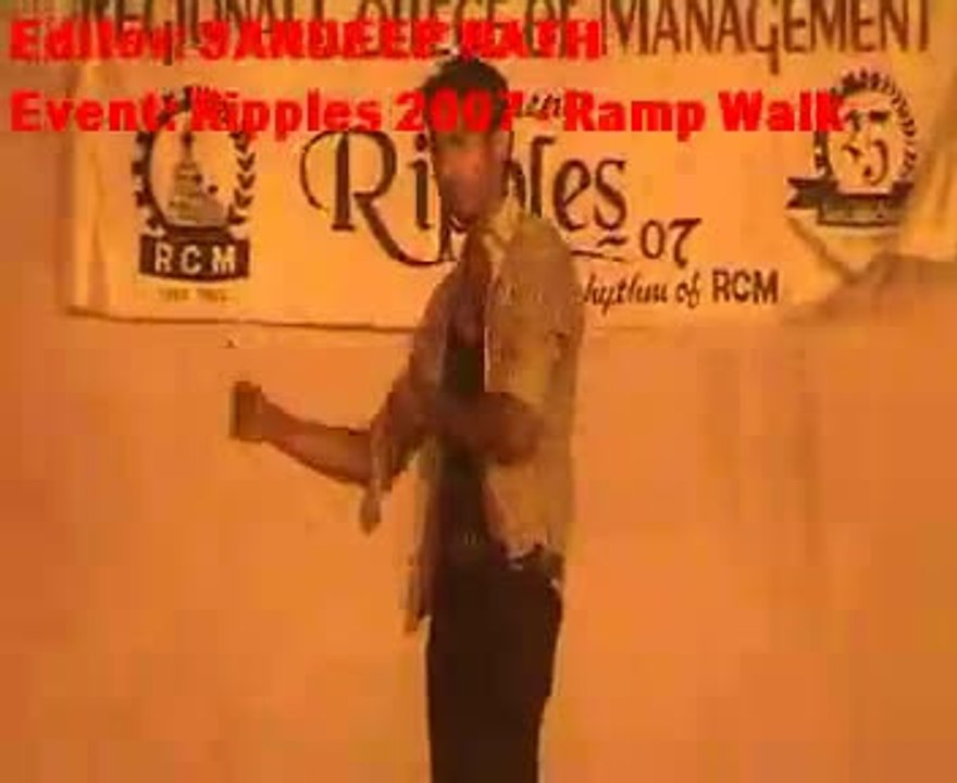 Ripples 2007  Ramp Walk by RCM Students | RCM MBA Students | MBA College India