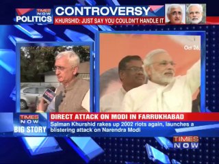 Salman Khurshid calls Narendra Modi 'impotent'