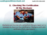 Mobile Auto Mechanic In San Diego Car Repair Service