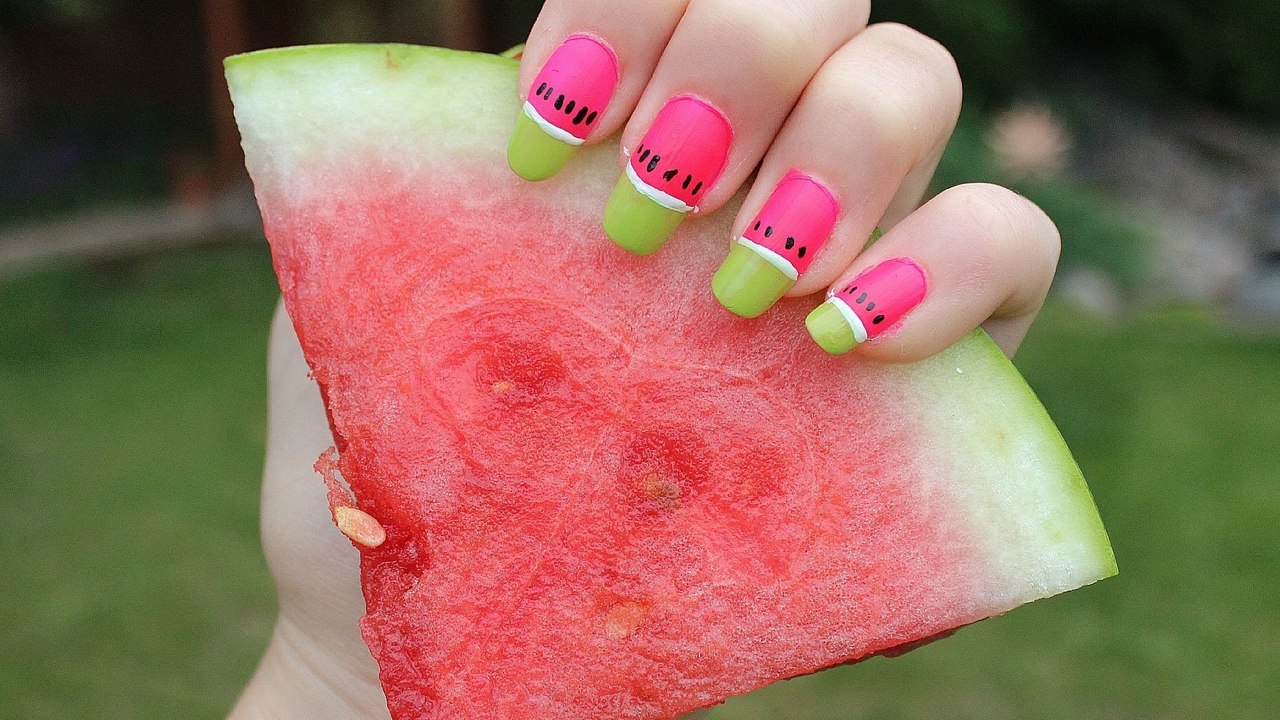 Watermelon Nails Tutorial!