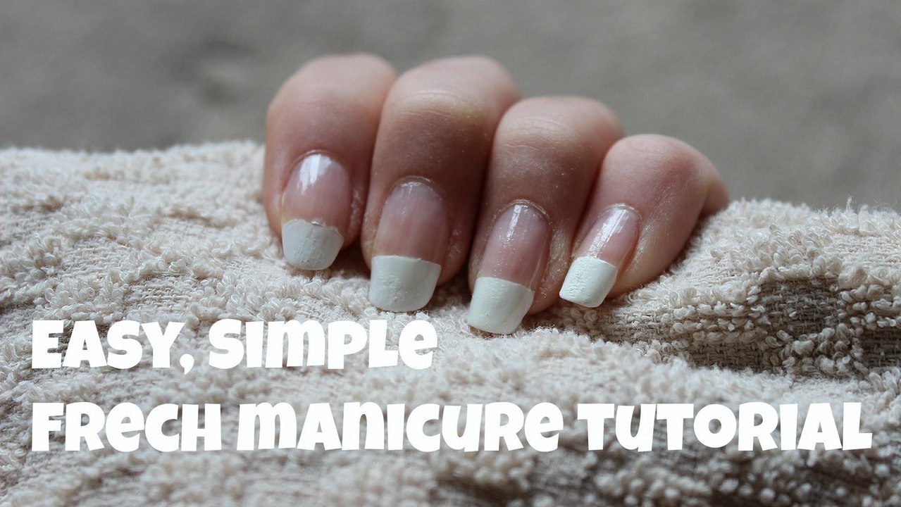 Easy Simple french Manicure!