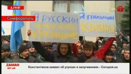 Ukraine : partisans et adversaires de la révolution se font face en Crimée