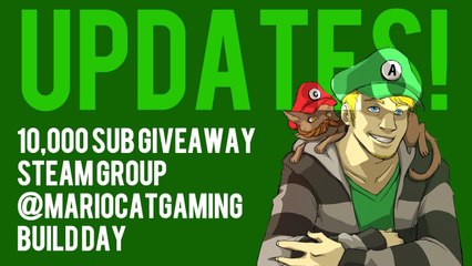UPDATES! 10k Giveaway, Steam Group, Twitter and Build days