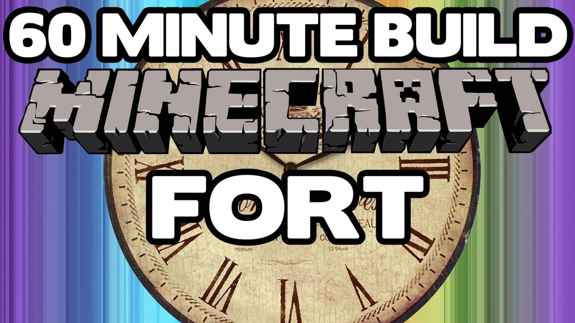 60 Minute Minecraft Builds - Fort - Part 1