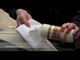 Removing a dye transfer stain from leather