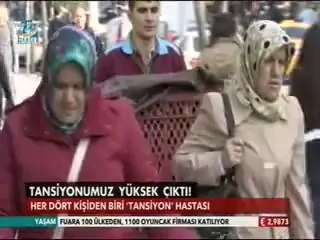 Birçok kişi yüksek tansiyon hastası
