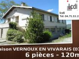 Vente - maison - VERNOUX EN VIVARAIS (07240)  - 120m²