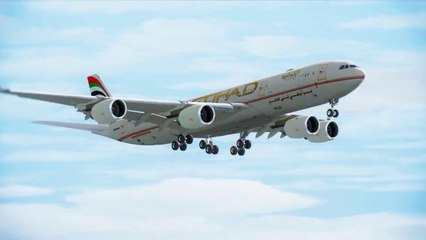 FSX Etihad A340 Smooth Landing ( HD )