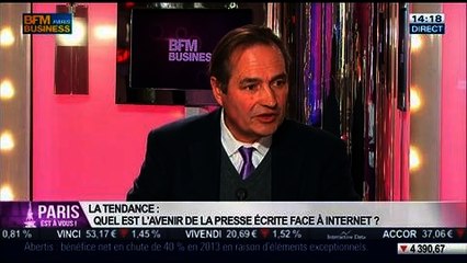 La tendance du moment: Quel est l’avenir de la presse écrite face à internet ?, dans Paris est à vous - 26/02