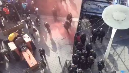 Manif anti-aéroport de Nantes. Avant les échaufourées