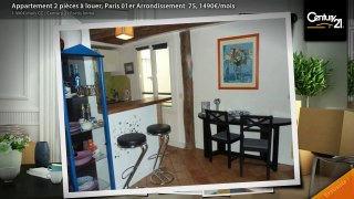 Appartement 2 pièces à louer, Paris 01er Arrondissement  75, 1490€/mois