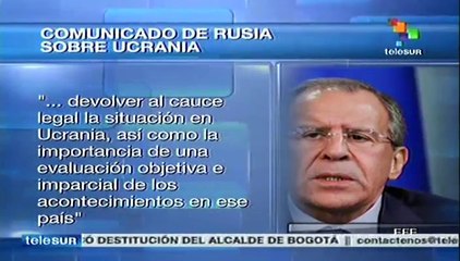 Llama Lavrov a evaluar con objetividad y decencia el caso de Ucrania
