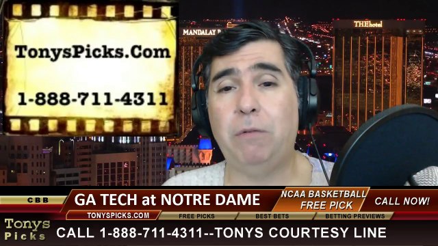 Notre Dame Fighting Irish vs. Georgia Tech Yellow Jackets Pick Prediction NCAA College Basketball Odds Preview 2-26-2014