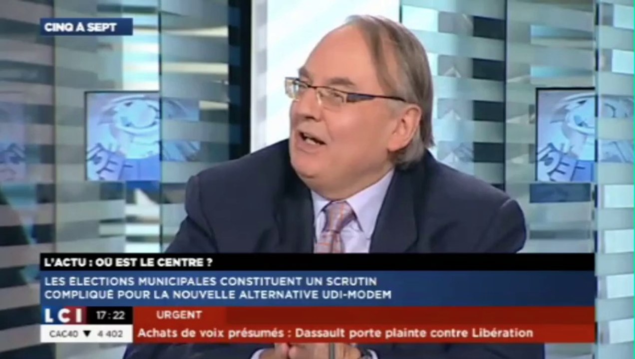 le Centre, le MoDem et les Municipales - visions de Bourlanges et de Bennahmias