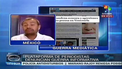 Manipulación en cobertura mediática de Venezuela creada por intereses