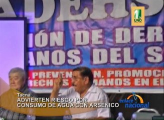 En Tacna, especialistas de la Salud, señalan que consumir agua con altos índices de arsénico podría causar riesgos cancerígenos.