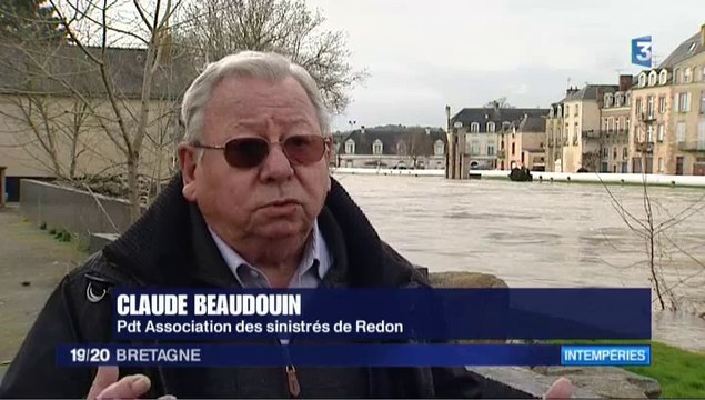 Saint-Nicolas-de-Redon se protège des inondations JT France3 Bretagne du 17 février 2014