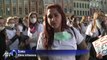 Lille: des élèves infirmiers protestent contre le gel des stages
