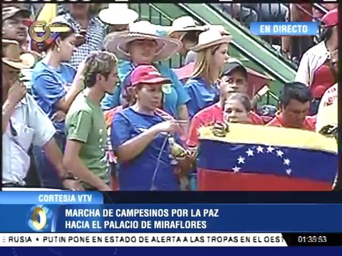 Oficialistas llegan a Miraflores para llevar su mensaje de paz