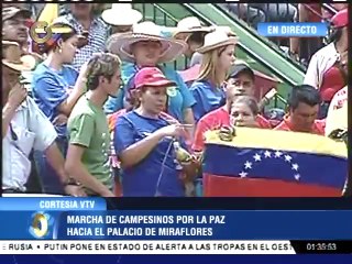 Oficialistas llegan a Miraflores para llevar su "mensaje de paz"