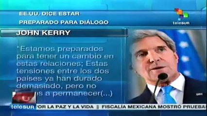 EE.UU. listo para cambiar relaciones bilaterales con Venezuela: Kerry