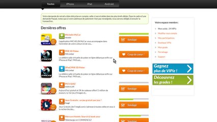 AppVIP Tuto | gagner de l'argent avec son Iphone Gratuitement application mobile