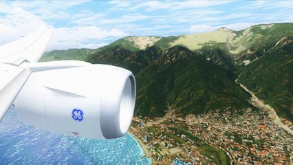 FSX Boeing 787 Landing Wing View @ Caracas ( HD )