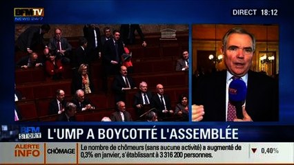 BFM Story: Les députés UMP boycottent les questions au gouvernement à l’Assemblée nationale - 26/02