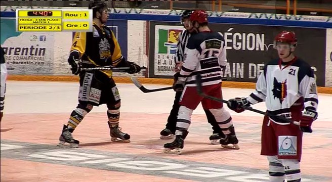 Match 1 de la Finale pour la 3 ème place : Espoirs Elite U22 : Rouen vs Grenoble : Période 2/3.