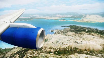 FSX Thomas Cook Boeing 757 Landing @ Corfu ( Wing ) ( HD )