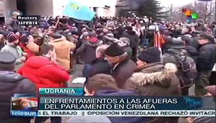 Crisis política de Ucrania: se registran disturbios en Crimea